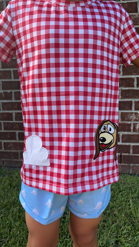 Slink dog front and back appliqué set