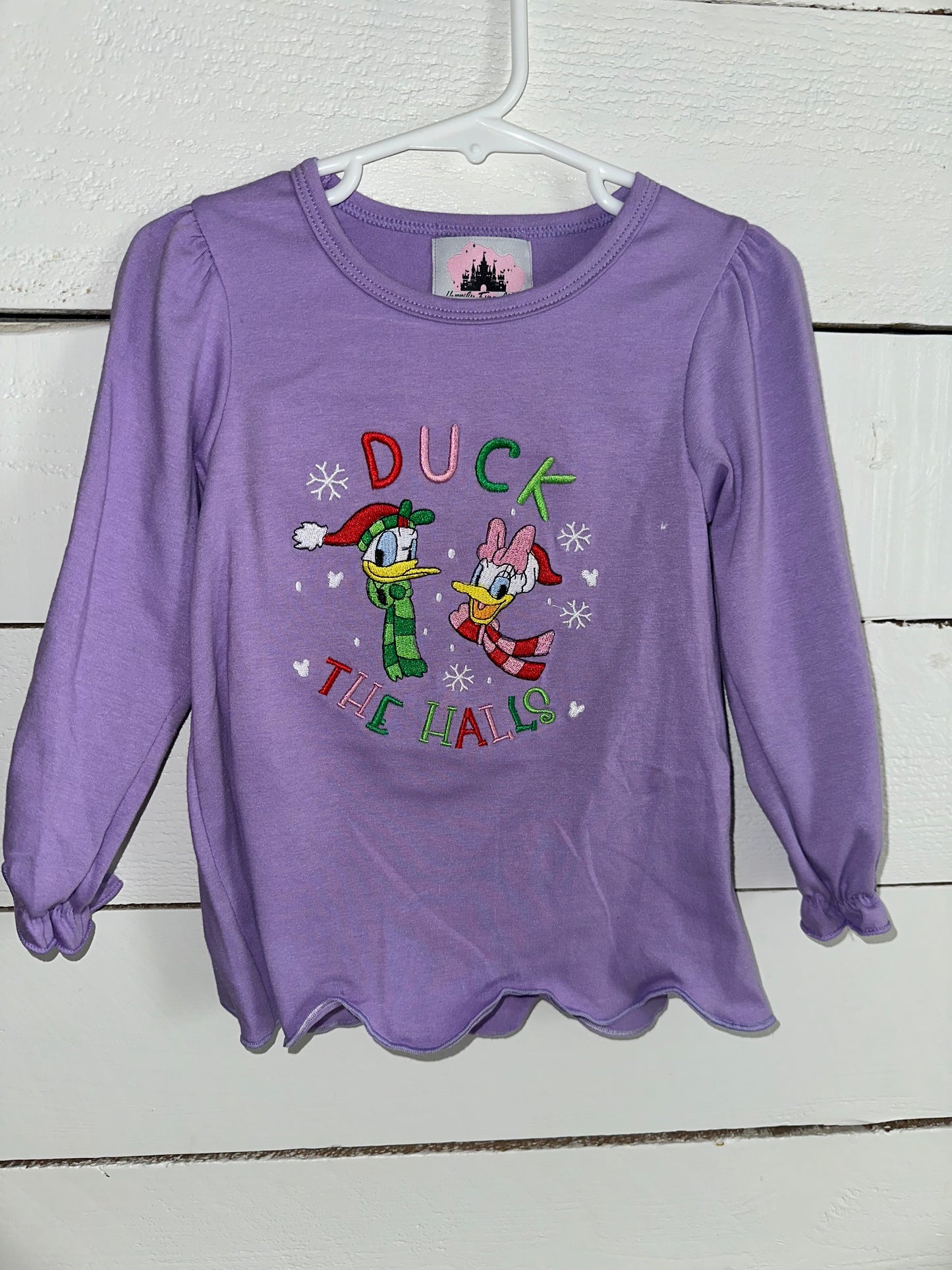 Duck halls girl shirt